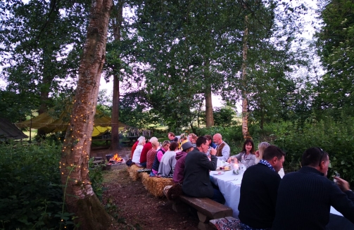 Surrey Hills Yurts al fresco'